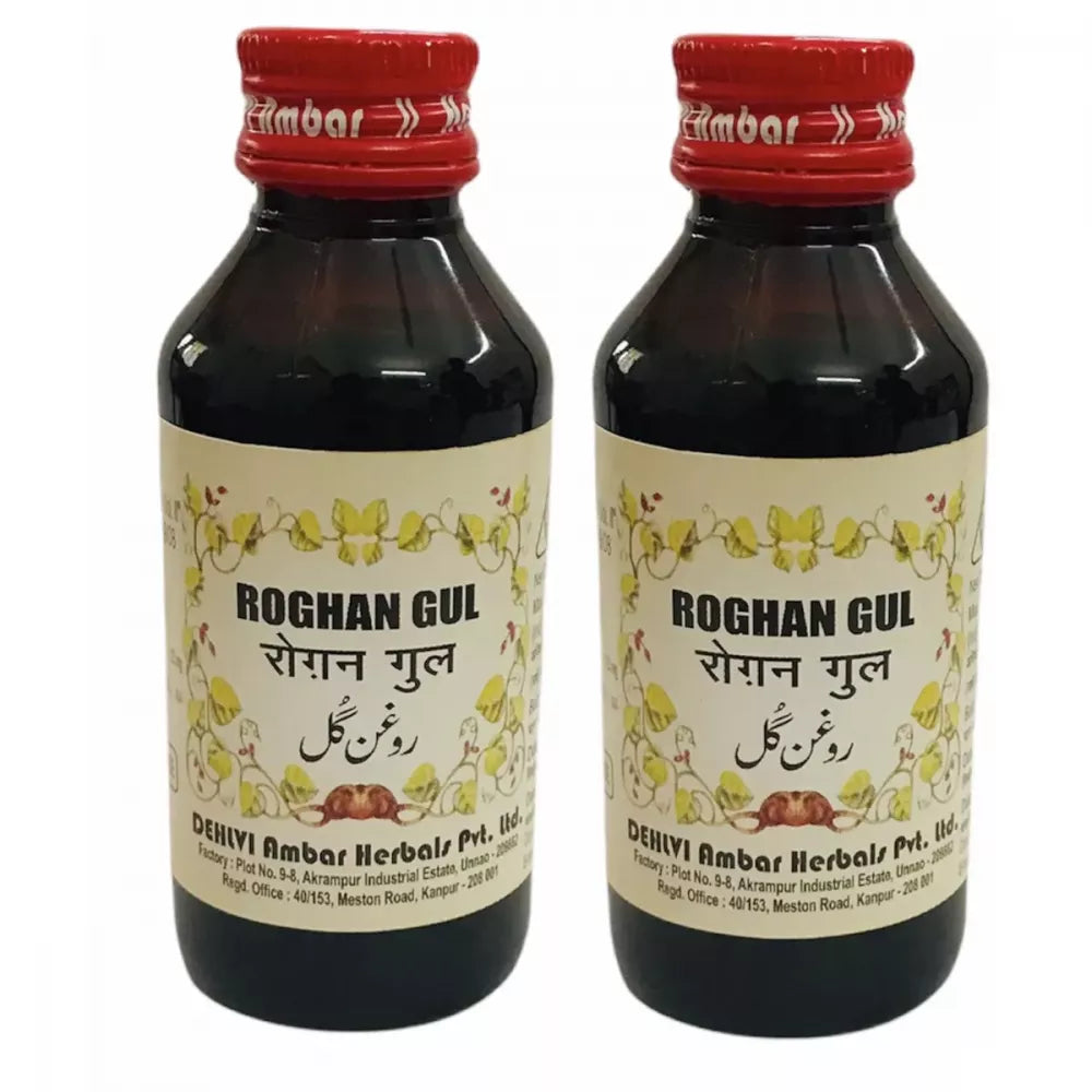 Dehlvi Ambar Roghan Gul - 50 ml (Pack of 2)